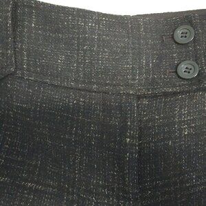 Ann Taylor Wool Black Tweed Dress Pants Womens Size 8